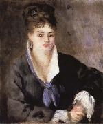 Pierre Renoir Lady in a Black Dress USA oil painting artist